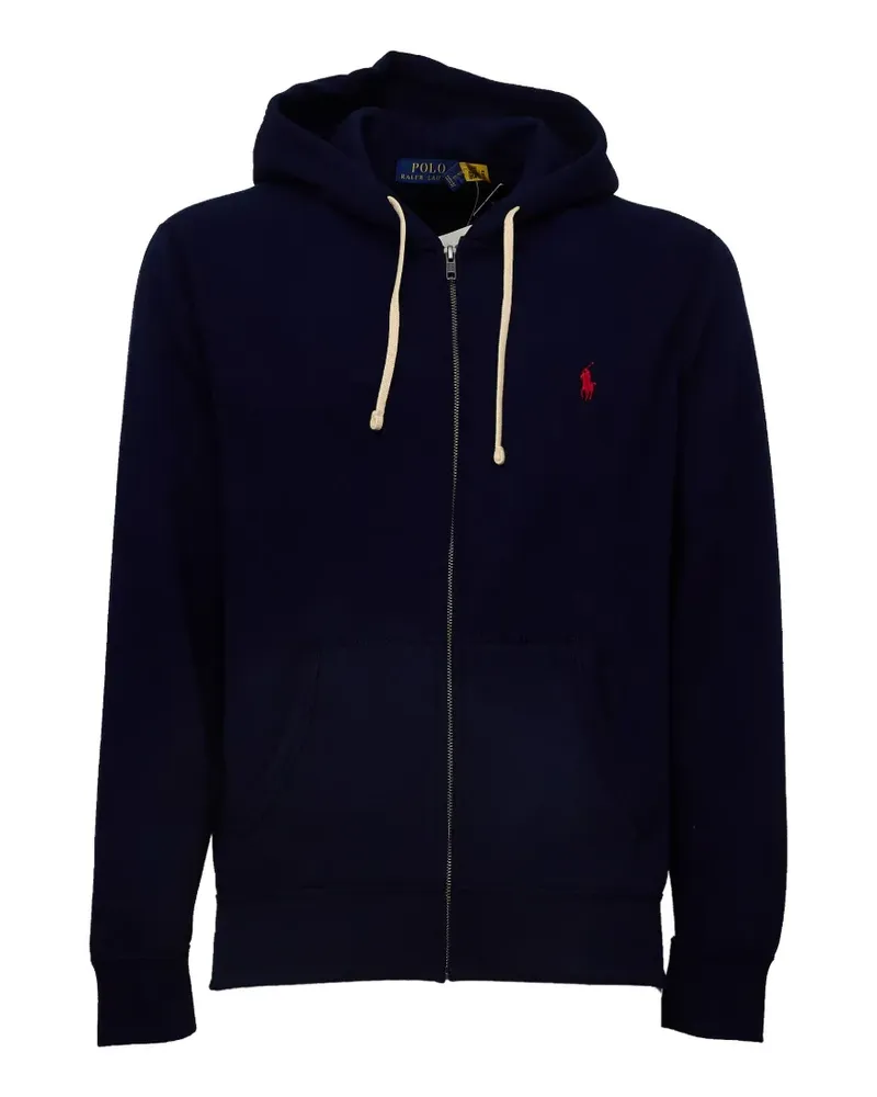 Ralph Lauren full-zip hoodie fleece - Blau Blau