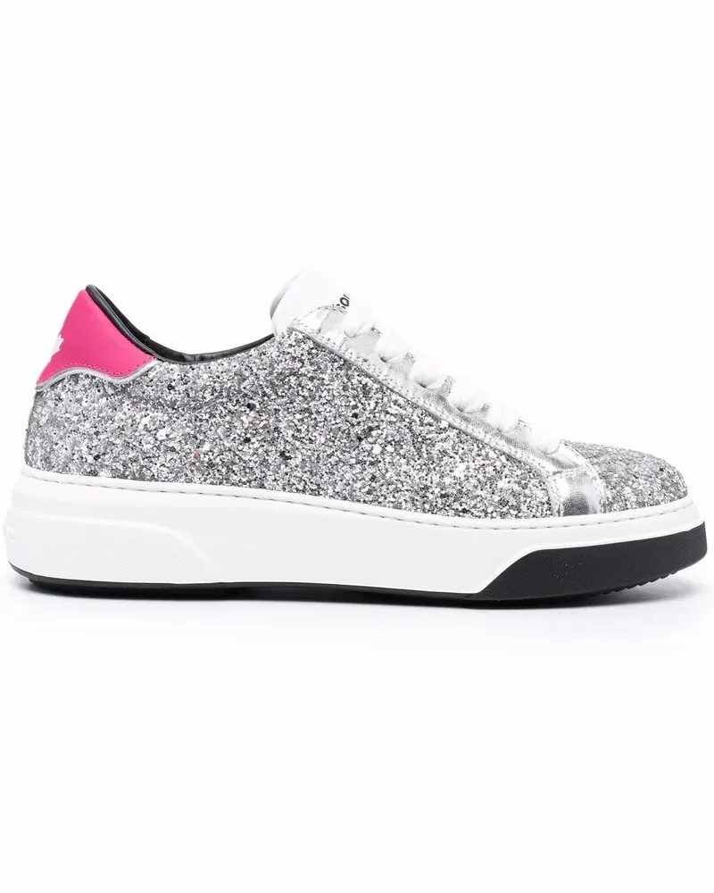 Dsquared2 Sneakers mit Glitter-Effekt - Silber Silber