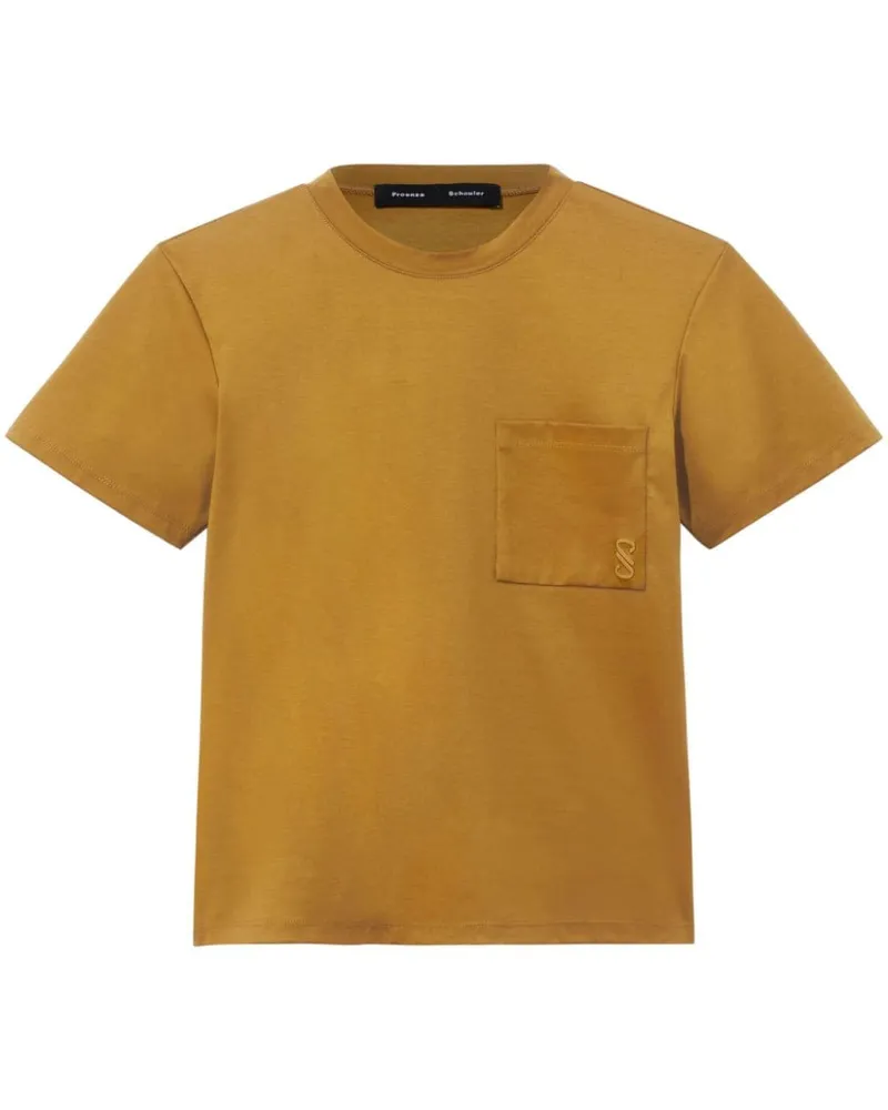 Proenza Schouler Kira T-Shirt aus Bio-Baumwolle - Braun Braun