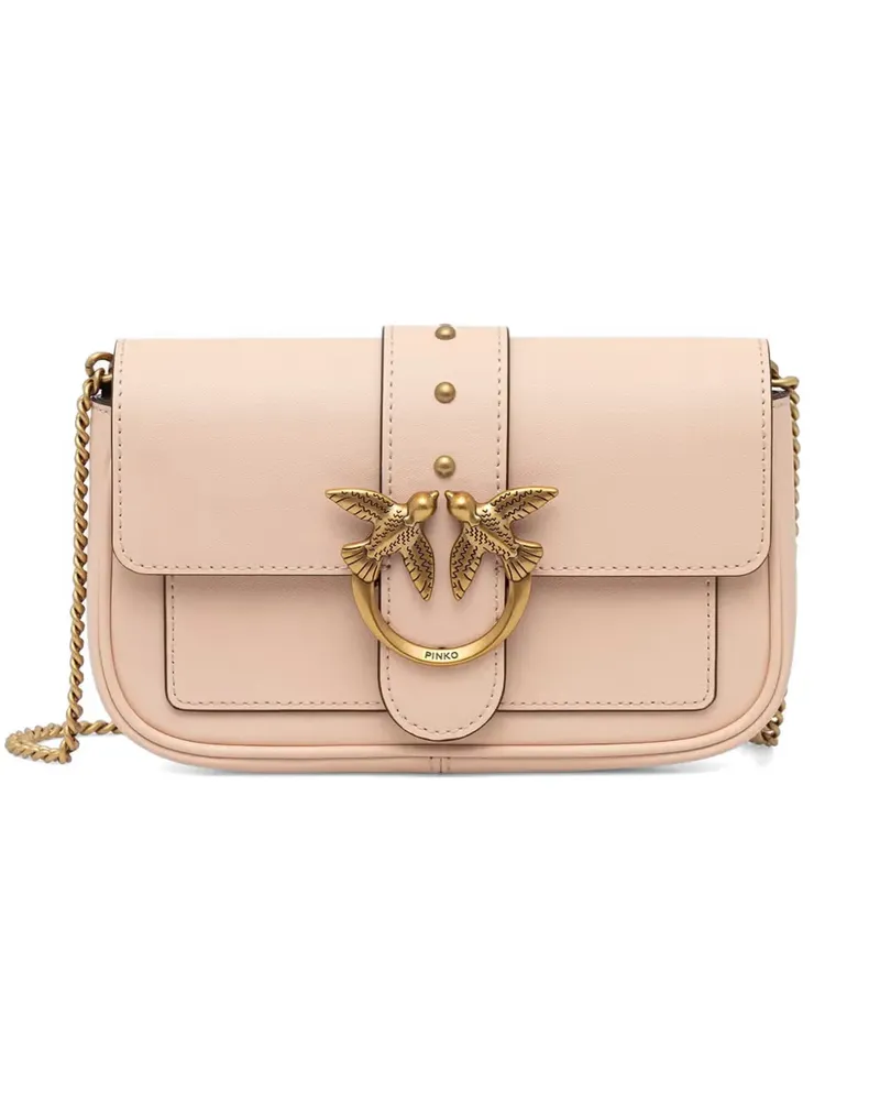 Pinko Love Birds Schultertasche - Nude Nude