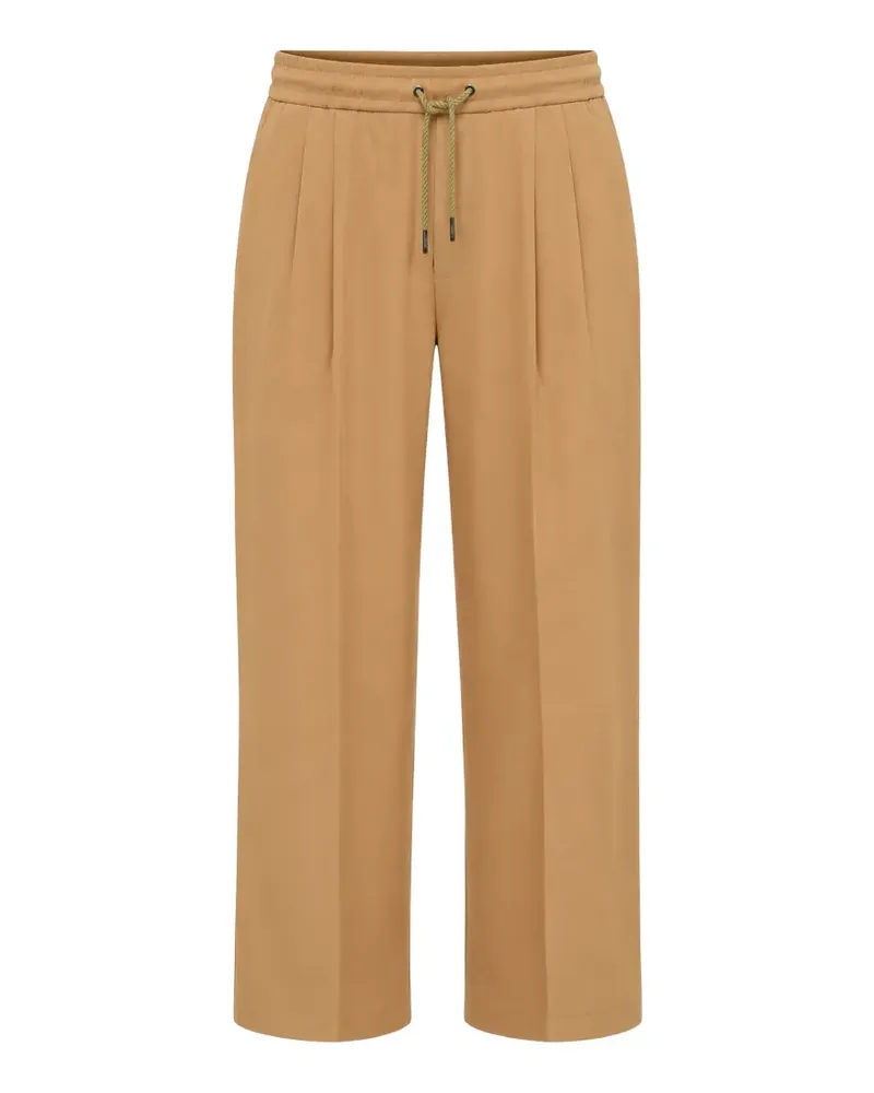Viktor & Rolf pleated drawstring-waist trousers - Nude Nude