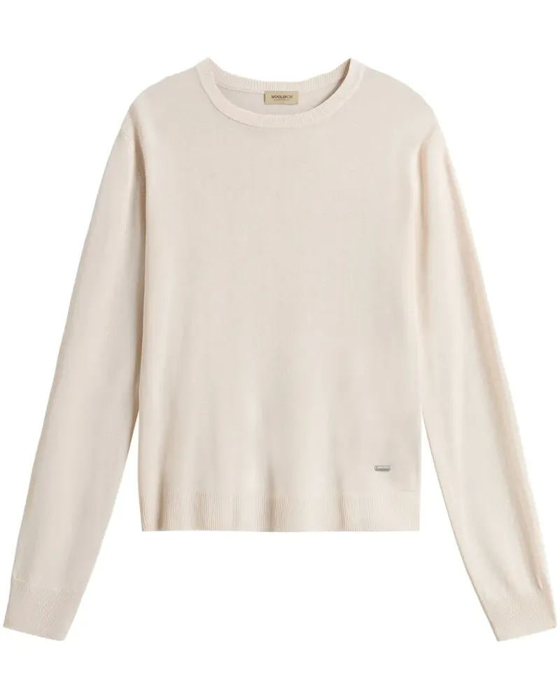 Woolrich Pullover mit Rundhalsausschnitt - Weiß Weiß