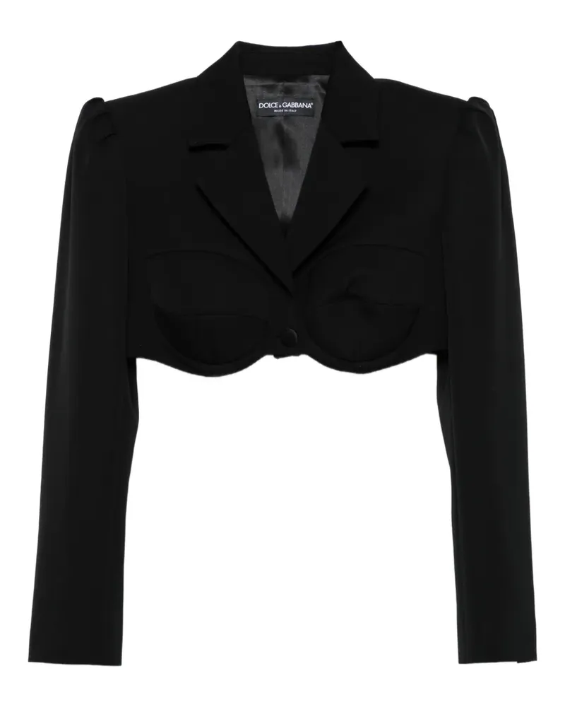 Dolce & Gabbana Cropped-Bustier - Schwarz Schwarz