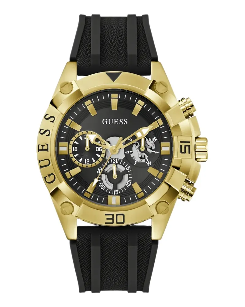 Guess black gold-tone analog watch - Schwarz Schwarz