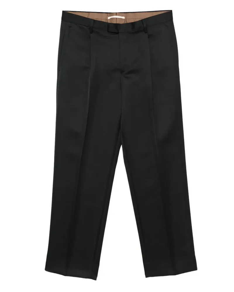 Briglia 1949 Straight-Leg-Hose mit Falten - Schwarz Schwarz