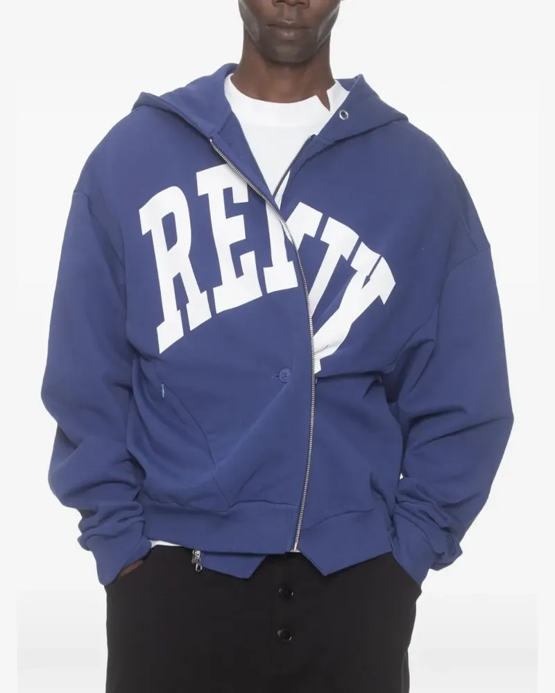 Spencer Badu Remix zip-up hoodie - Blau Blau
