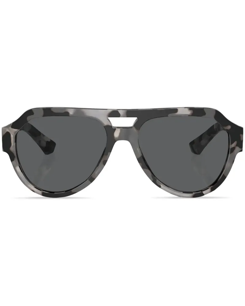Dolce & Gabbana Pilotenbrille in Schildpattoptik - Grau Grau