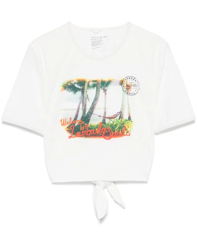 Christopher Esber Lambada Sands Cropped-Top - Weiß Weiß