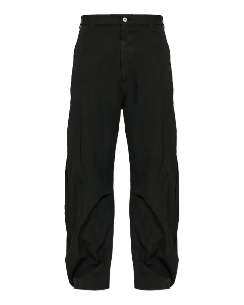 Comme des Garçons gathered wide-leg trousers - Schwarz Schwarz