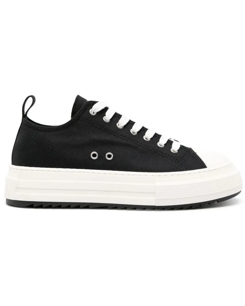 Dsquared2 Berlin Canvas-Sneakers - Schwarz Schwarz