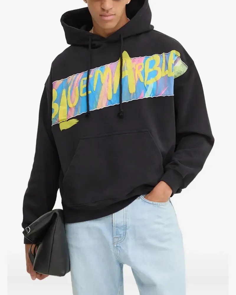 BLUEMARBLE Hoodie mit Logo-Print - Schwarz Schwarz