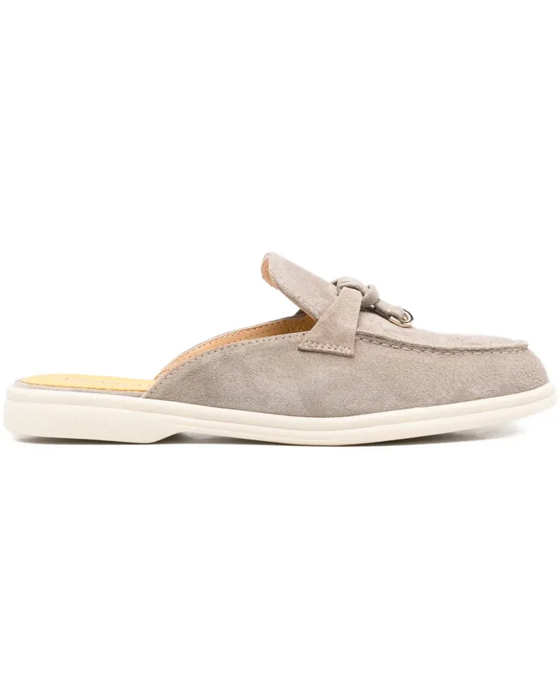 Doucal´s Mules aus Wildleder - Grau Grau