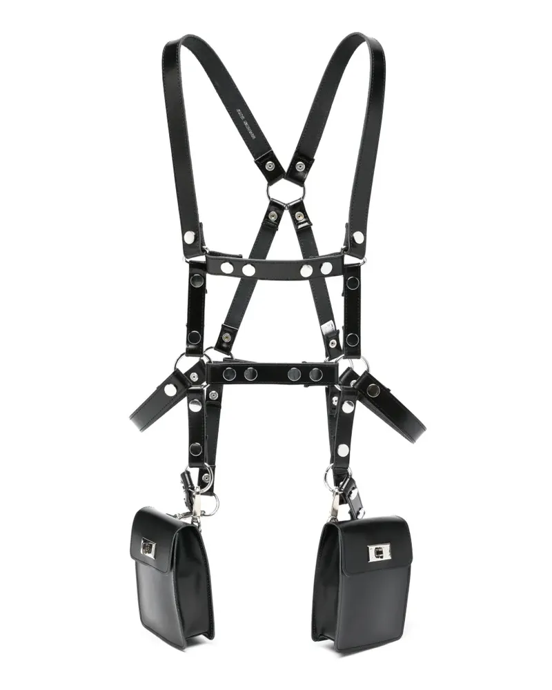 Junya Watanabe x Comme des Garçons Mini-Tasche aus Leder - Schwarz Schwarz