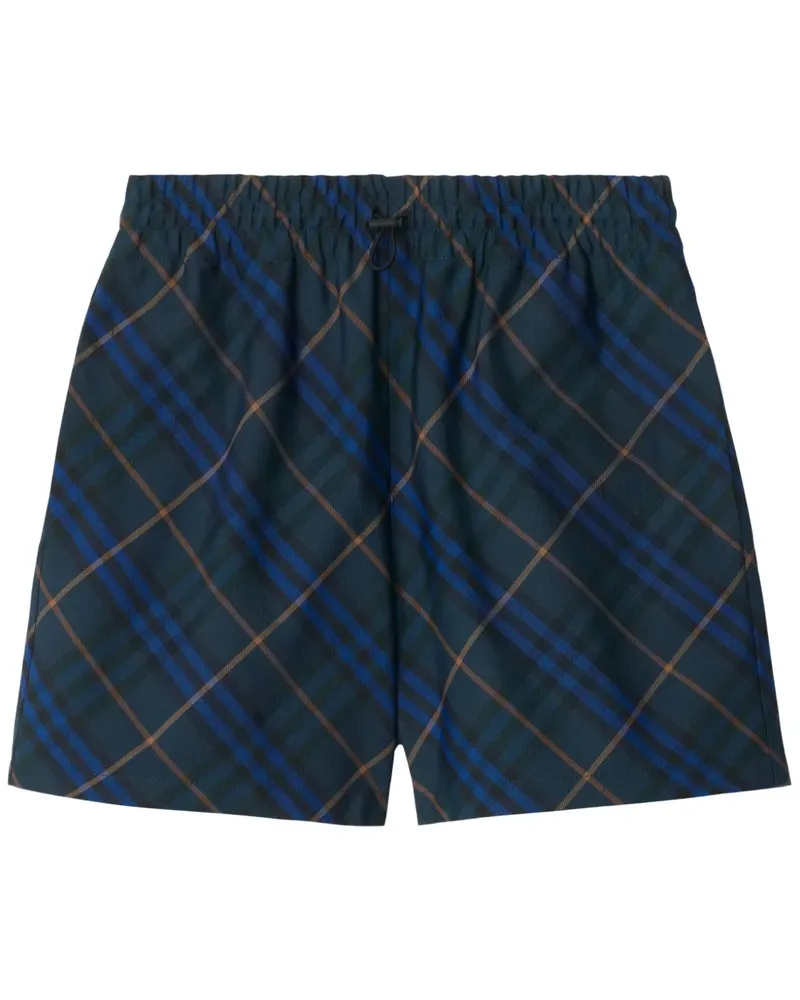 Burberry Shorts mit Karomuster - Grün Grün