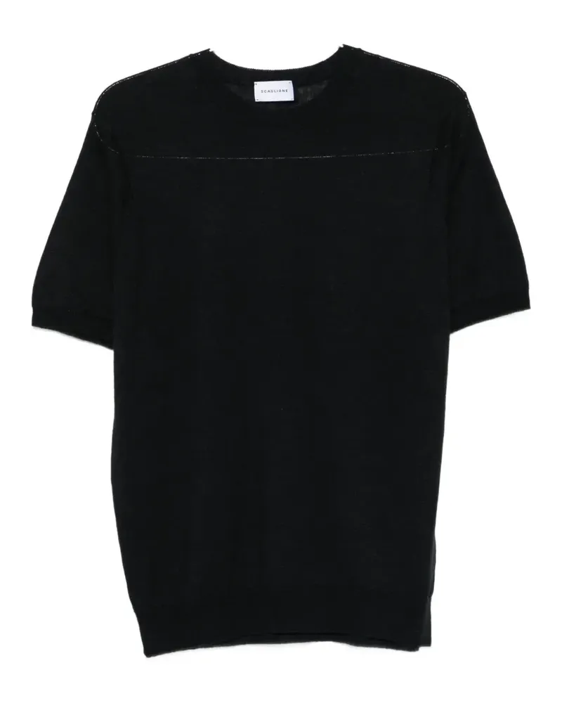 Scaglione crew-neck short-sleeve T-shirt - Schwarz Schwarz