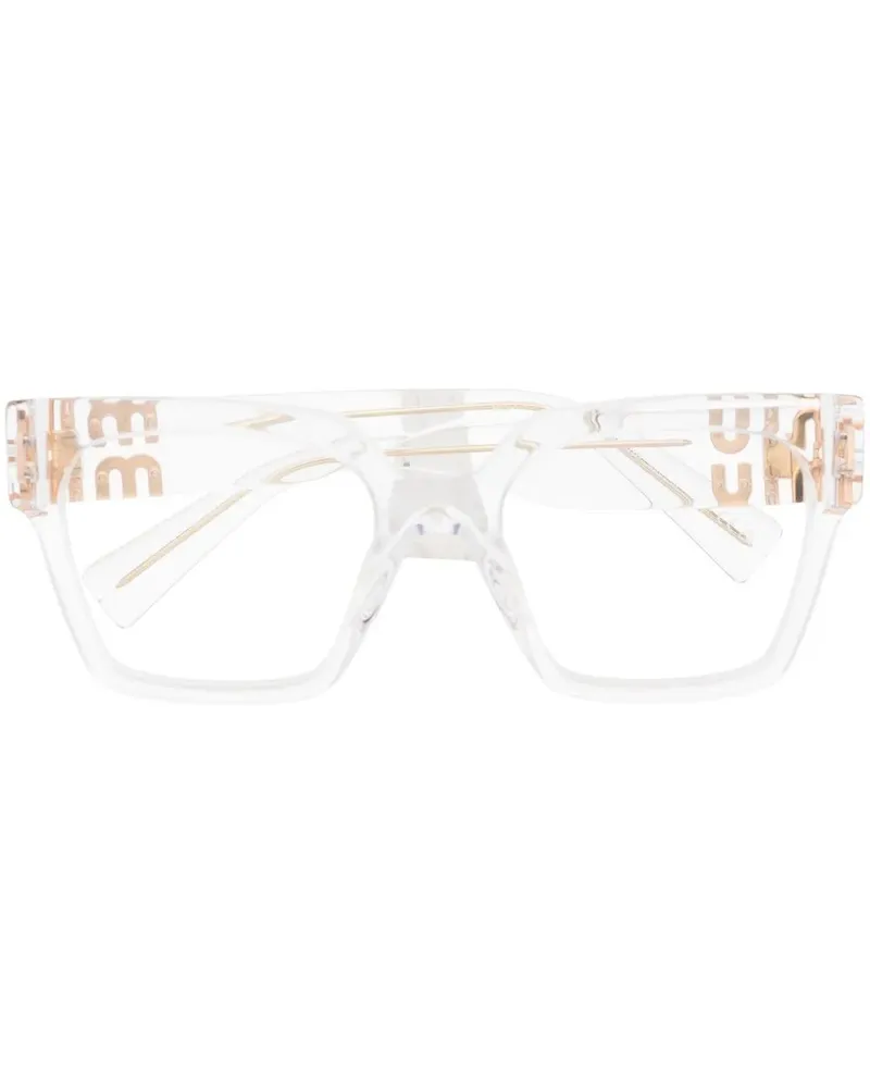 Miu Miu Brille mit transparentem Gestell - Nude Nude