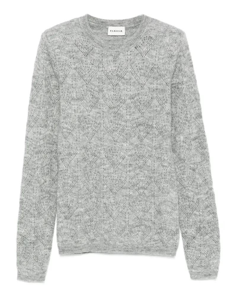 P.A.R.O.S.H. P.A.R.O H. Pullover mit geometrischem Muster - Grau Grau