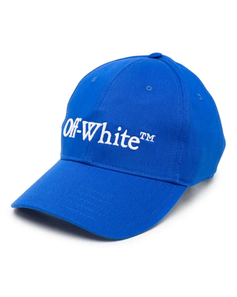 OFF-WHITE Bookish Dril Baseballkappe - Blau Blau