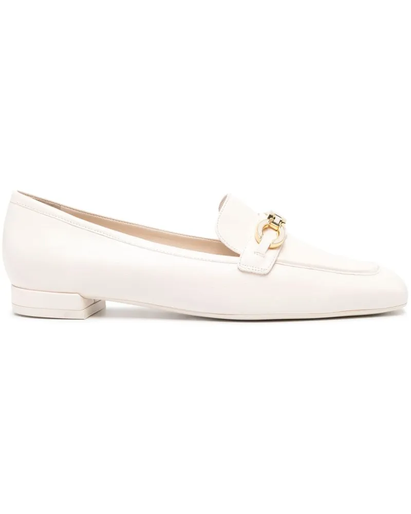 Stuart Weitzman Loafer mit Logo-Schild - Nude Nude