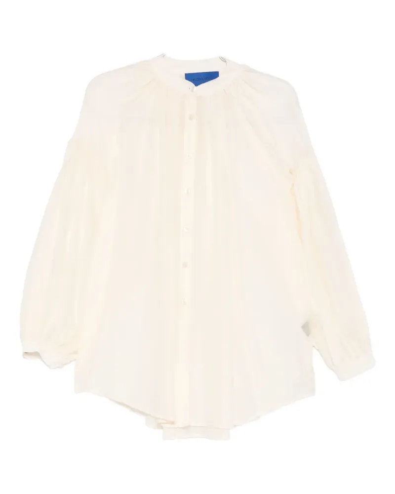 Mes Demoiselles Crunchy gathered shirt - Nude Nude