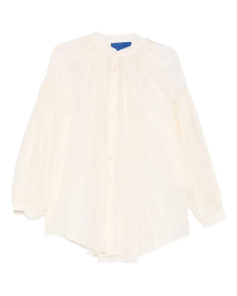 Mes Demoiselles Crunchy Hemd mit Raffungen - Nude Nude