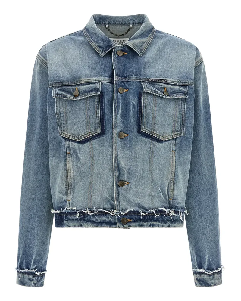 Maison Margiela frayed denim jacket - Blau Blau