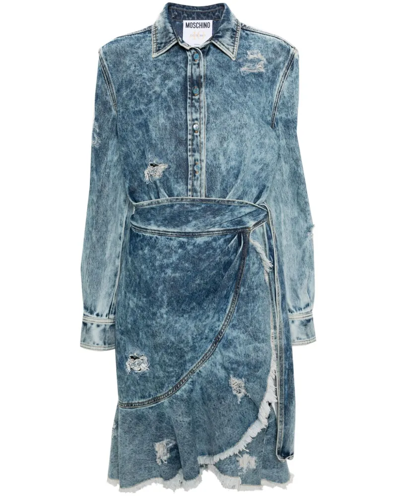 Moschino Jeanskleid in Distressed-Optik - Blau Blau