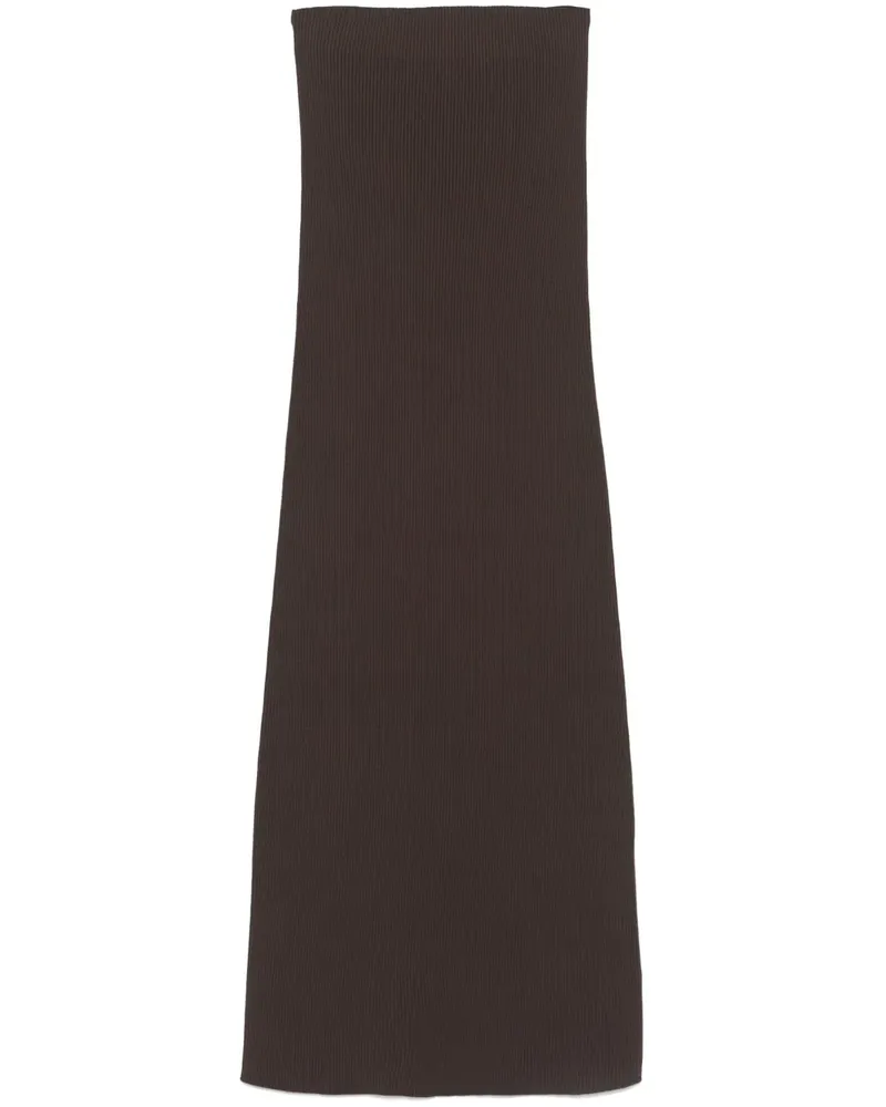 Max Mara Gestrickter Aprile Rock - Braun Braun