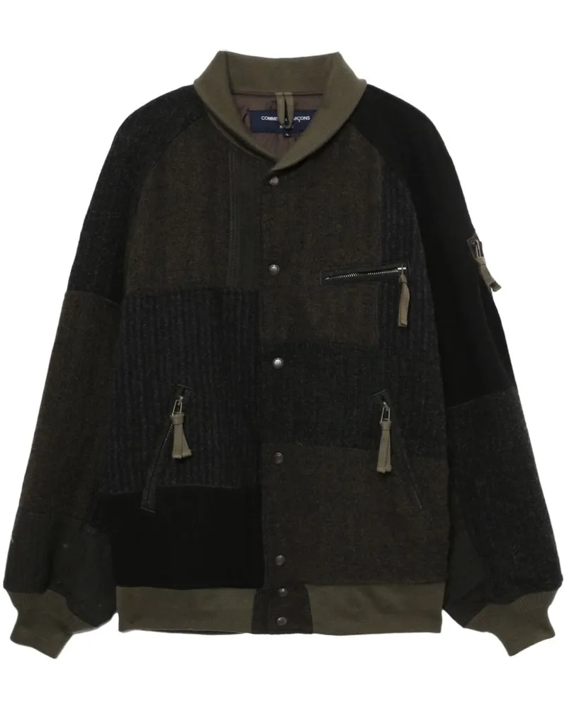 Comme des Garçons Bomberjacke im Patchwork-Look - Grün Grün
