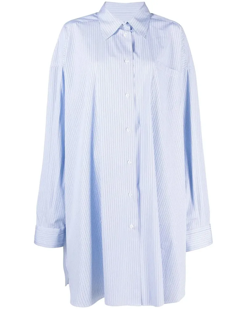 Maison Margiela Gestreiftes Hemd - Blau Blau