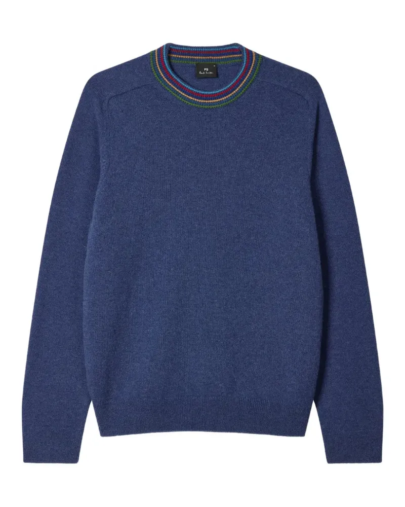 Paul Smith Sports Stripe trim knitwear sweater - Blau Blau