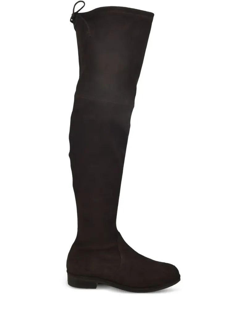 Stuart Weitzman Lowland Overknee-Stiefel 35mm - Schwarz Schwarz