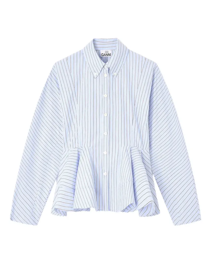 Ganni Gestreiftes Hemd - Blau Blau