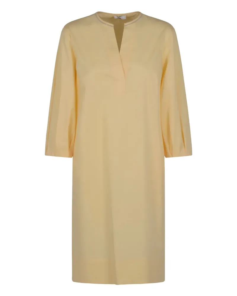 Peserico Tunikakleid mit Cropped-Ärmeln - Gelb Gelb
