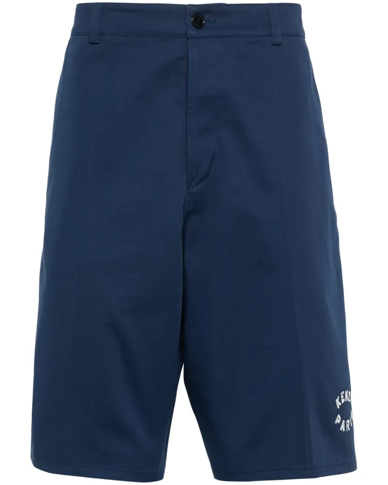 Kenzo Bermudas mit Logo-Stickerei - Blau Blau