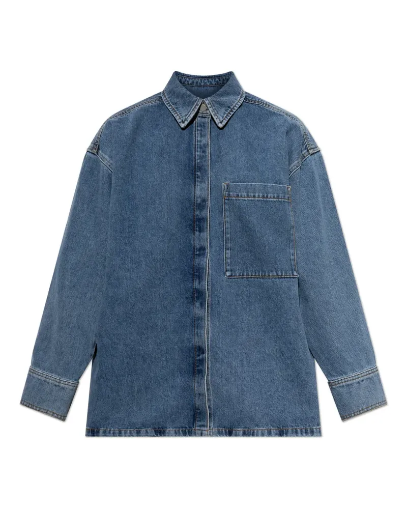 By Malene Birger Dea chest-pocket denim shirt - Blau Blau