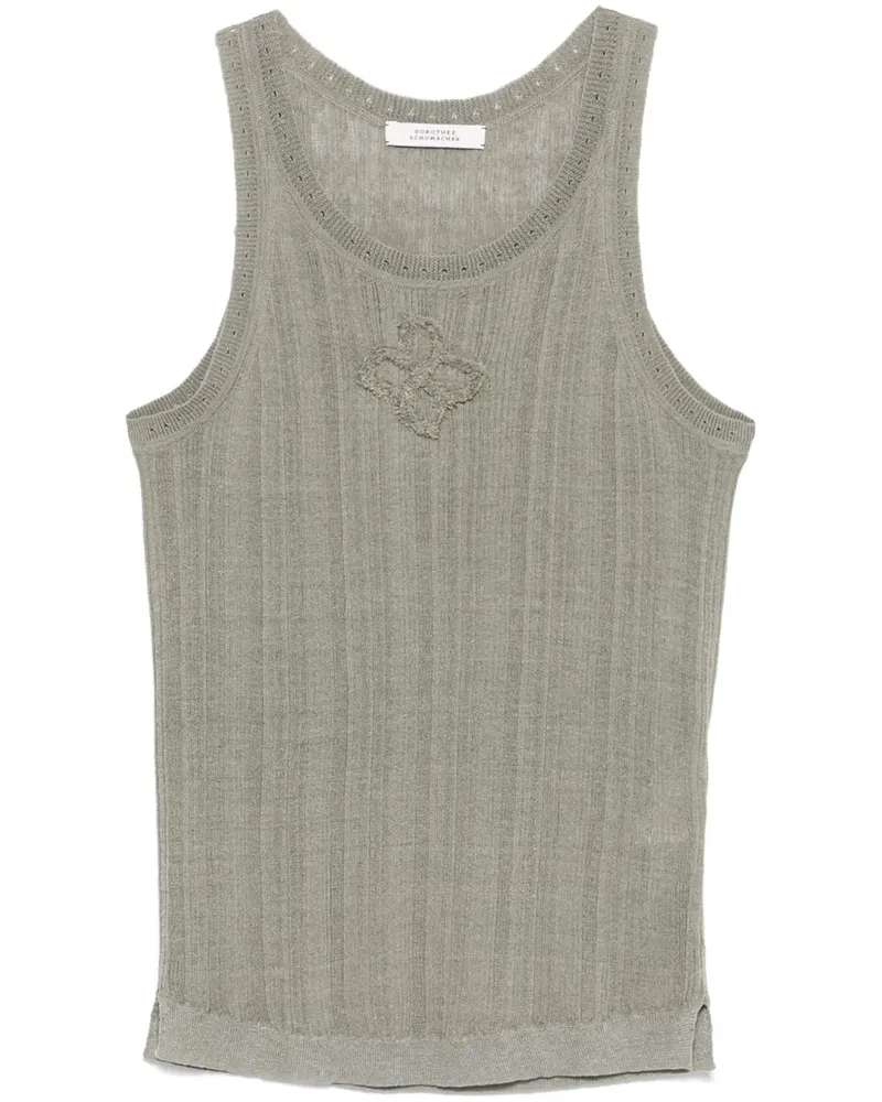 Dorothee Schumacher Geripptes Tanktop - Grün Grün