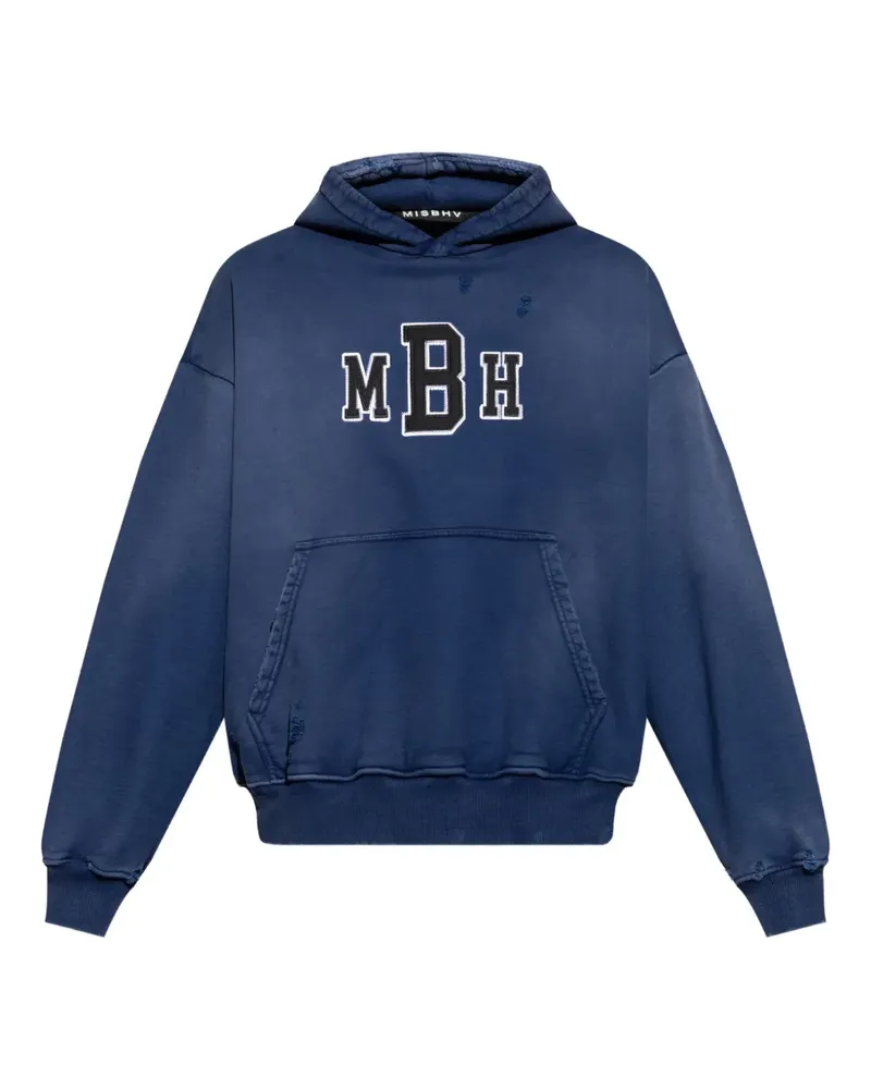MISBHV Hoodie mit Logo-Stickerei - Blau Blau