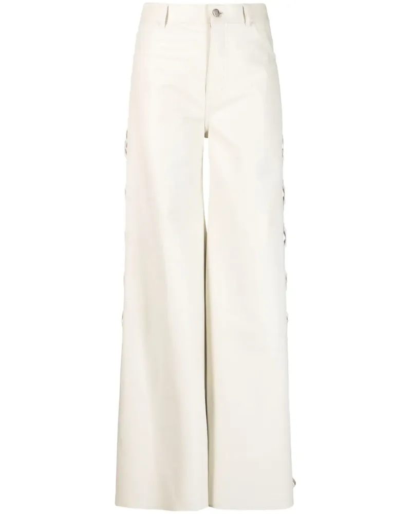 Chloé Lederhose mit Schnürung - 112 EDEN WHITE 112