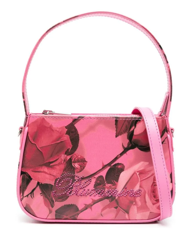 Blumarine Shopper mit Blumen-Print Rosa