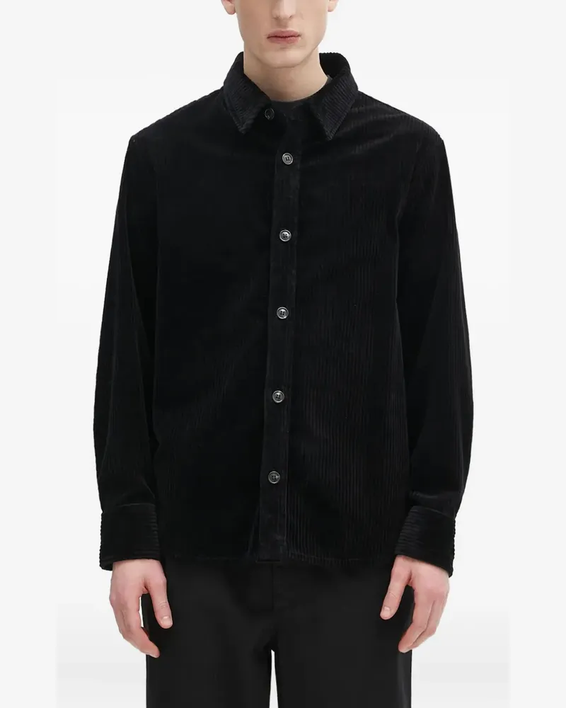 A.P.C. Hemd aus Cord - Schwarz Schwarz