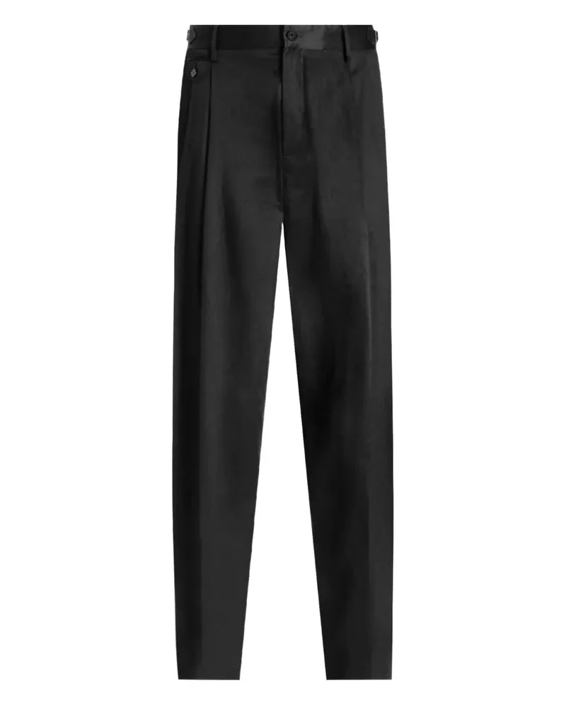 Dolce & Gabbana Plissierte Hose - Schwarz Schwarz