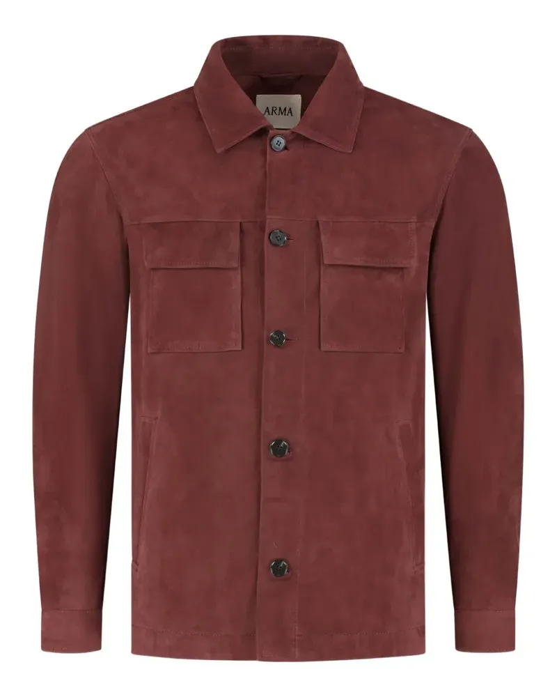 Arma Mex Wildlederjacke mit Knöpfen - Rot Rot