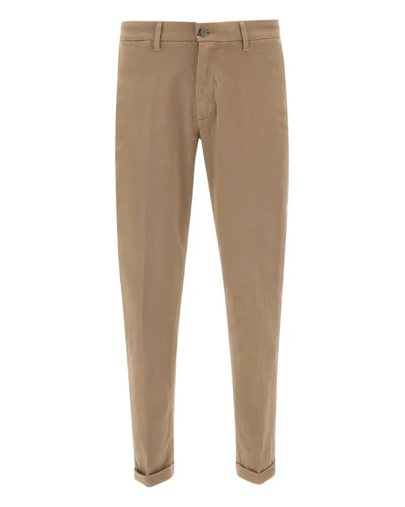 Re-HasH Mucha belt-loops button trousers - Nude Nude