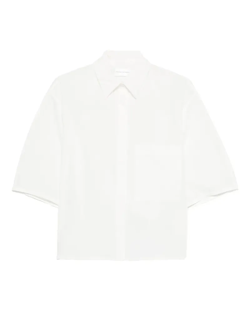 christian wijnants cropped short-sleeved shirt - Weiß Weiß
