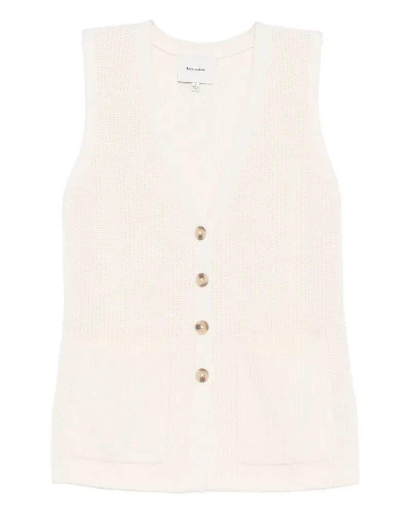 Reformation Faye Pullover - Nude Nude