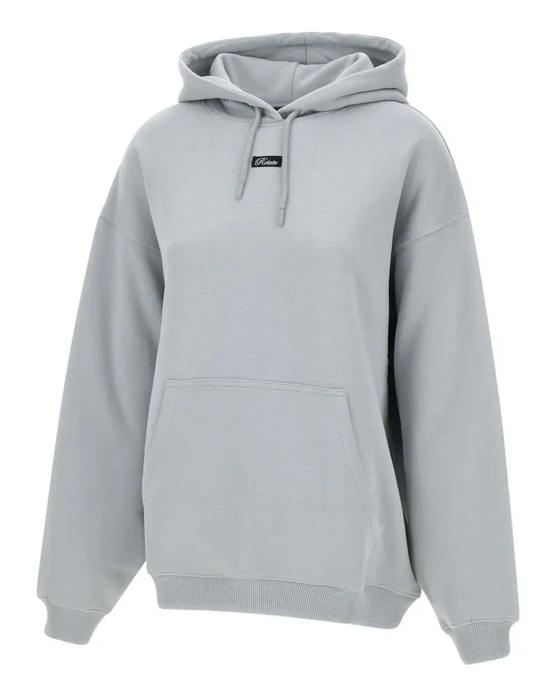 ROTATE Birger Christensen Hoodie mit Logo - Grau Grau