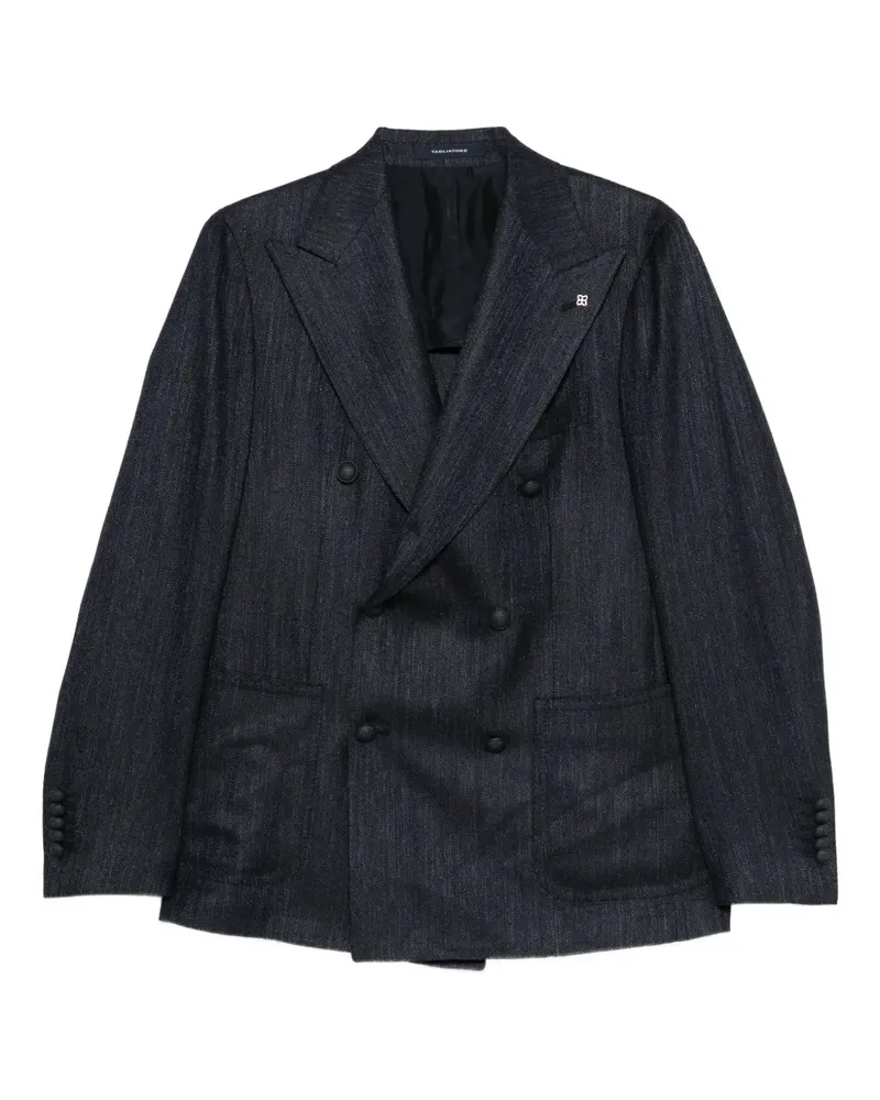 Tagliatore Doppelreihiges Sakko - Blau Blau