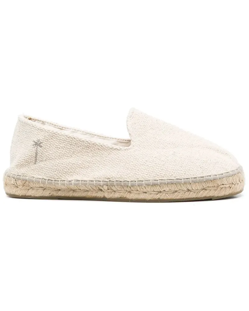Manebí Espadrilles mit geflochtener Sohle - Nude Nude