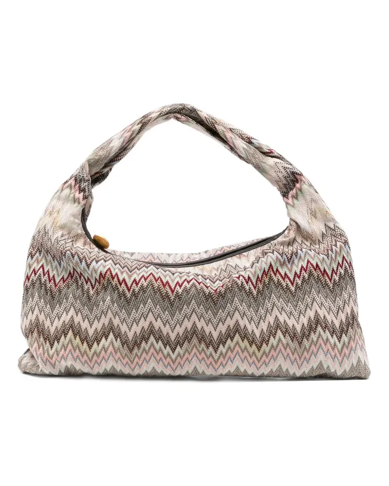 Missoni zigzag-pattern tote bag - Nude Nude